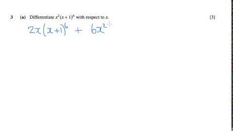 C3 2006 January q3a - A2 Maths - Product Rule/Quotient Rule