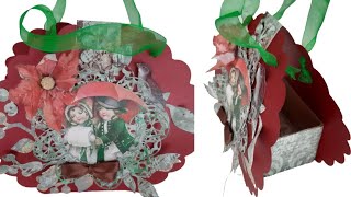 ShokART Vintage Christmas Gift Bag/Purse