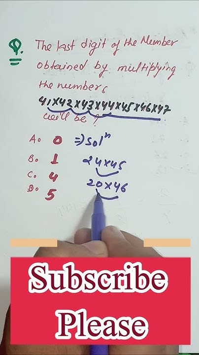 Find the value of last Digit || last digit finding|how to find last ...