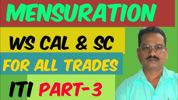 MENSURATION | PART 3 | WS CAL & SC | ITI | ALL TRADES | Workshop Calculation And Science