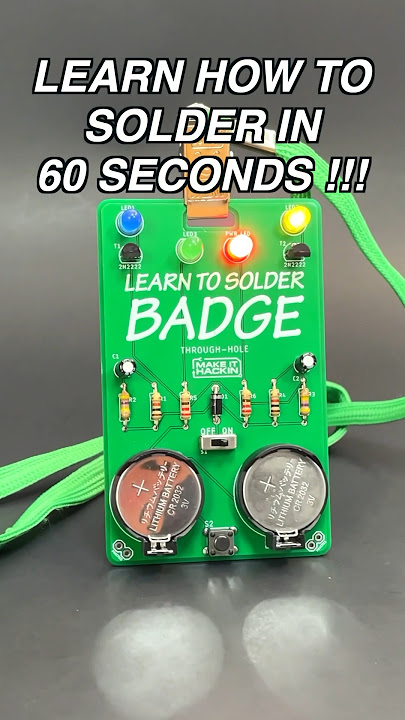 Learn How To Solder in 60 Seconds!