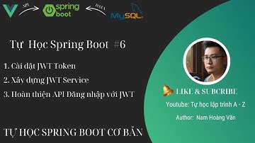Tự học Java Spring boot #6: Xây dựng chuỗi JWT Token, hoàn thiện chức năng đăng nhập
