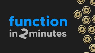 Functions • How to Script on Roblox