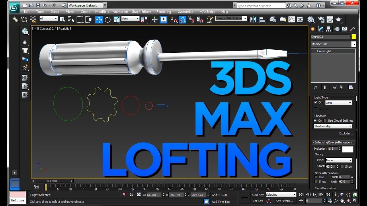 LOFT COMPOUND OBJECT IN 3DS MAX || 3DS MAX FULL Tutorials in Hindi ...