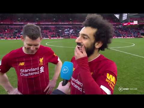 "I've been practising my right foot!" Salah strikes twice for Liverpool