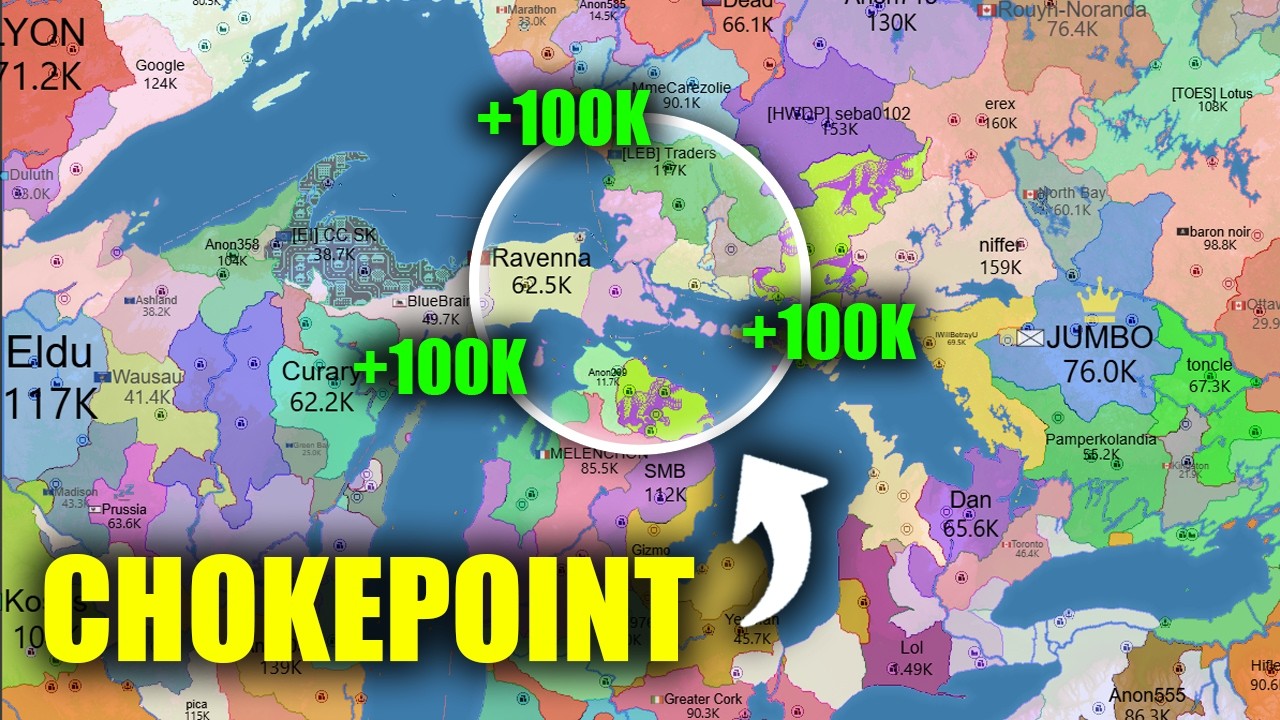 Whoever controls this trade bottleneck...controls the GAME. | OpenFront.io