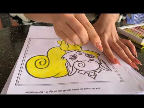 Coloring a simple squirrel picture | Nice day