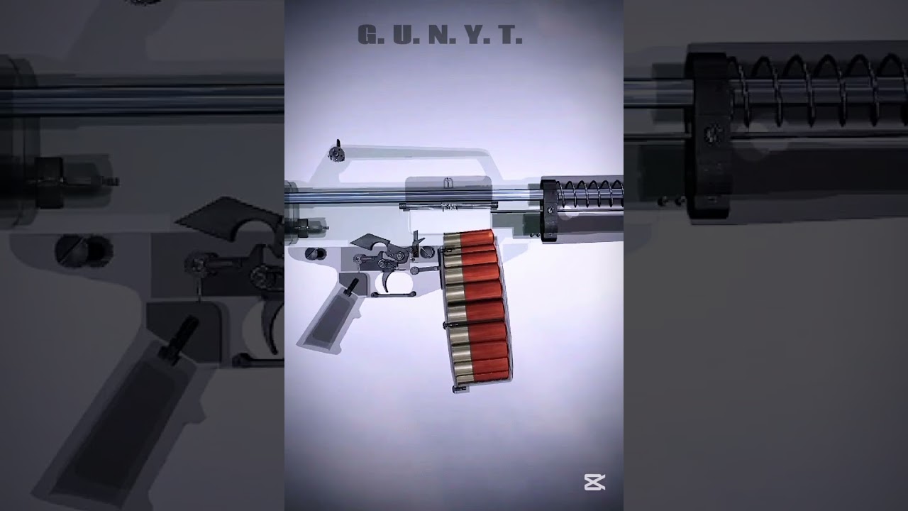 "USAS-12 Shotgun, designed in1989" 3D fire 🔥 working system 😱 