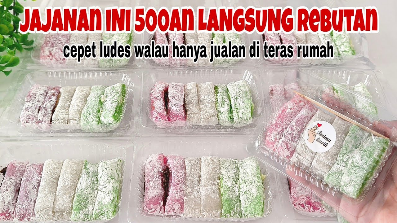 CUMA 500 PERAK JAJANAN KEKINIAN INI JADI REBUTAN WALAU HANYA JUALAN DI TERAS RUMAH CEPET HABIS