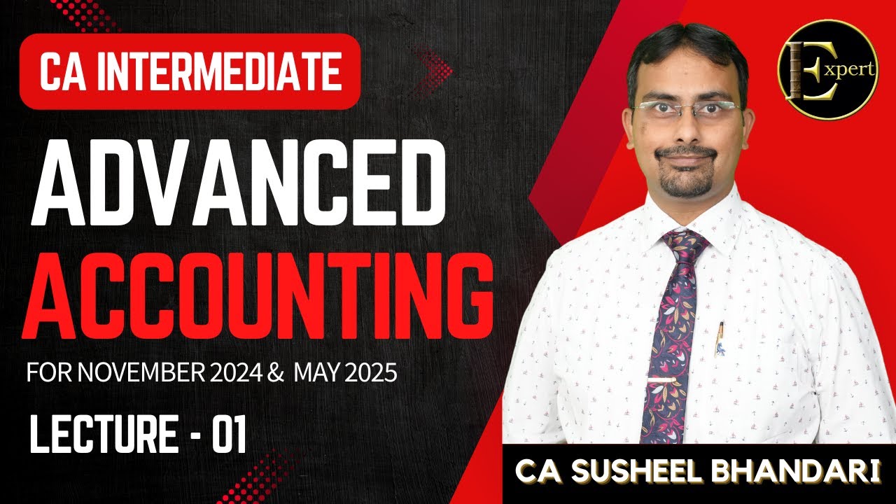 Lecture 01: CA Inter Advanced Accounting Nov 24 New Syllabus Exam - YouTube