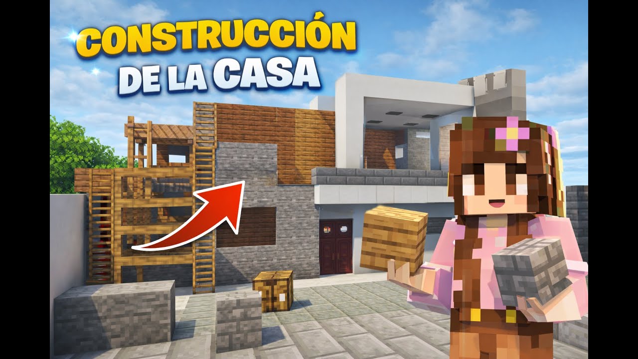 Construyendo una hermosa casa moderna en Minecraft