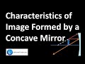 Concave Mirror Ray Diagrams and Image Characteristics Quiz
