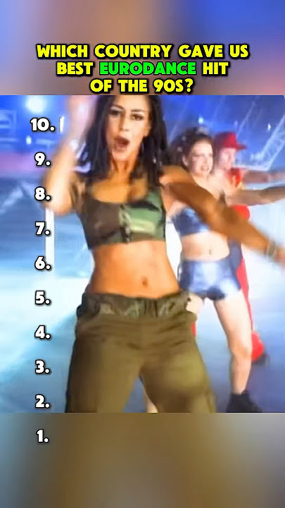 Top 10 best eurodance hits of 1990s #flashback #90s