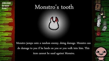 Binding of Isaac items: Monstro
