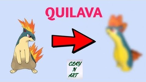 Sculpting Quilava Fire-type Pokemon Clay Art !!