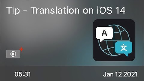 SCOM1012 - Tip - Translation on iOS 14 - Preview