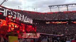 Wrestlemania 28: Kane's fire \& Orton's entrance