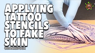 How To Apply Tattoo Stencils To Fake Skin