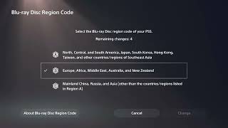 PS5 How to Change Blu Ray Disc Region code
