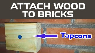 Attaching wood to brick with Tapcon concrete screws | Easy 2x4 brick mounting by Tools and Repairs 561 views 2 weeks ago 5 minutes