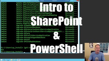 Intro to PowerShell for SharePoint