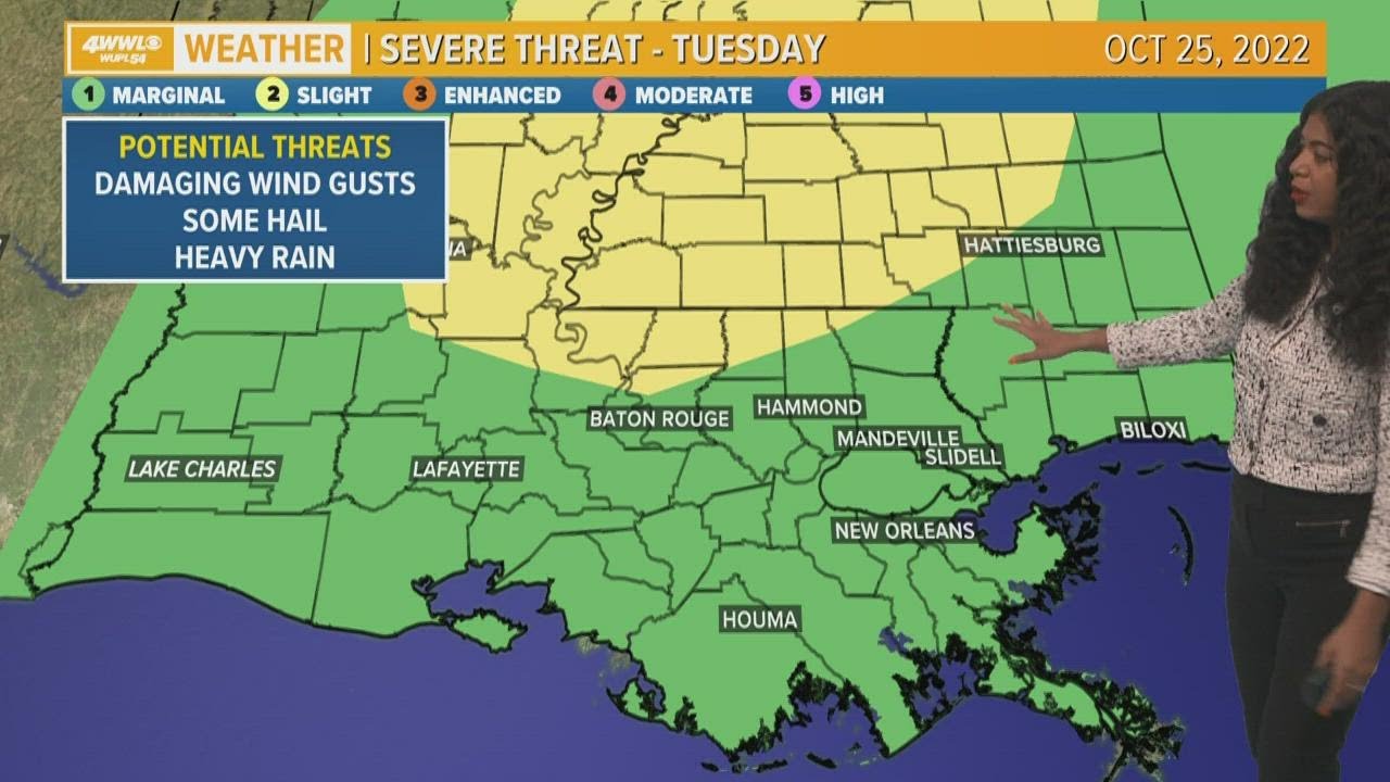 Cold front arrives on Tuesday - YouTube