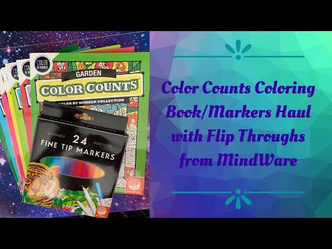 Large Coloring Book Haul of Color Counts Books by Mindware