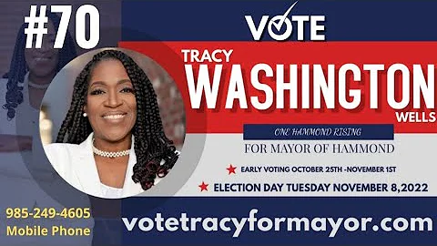 10-6-22 - Interview with Tracy Washington for Mayor