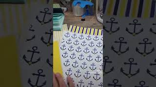 Turning scrapbook paper into sticker paper