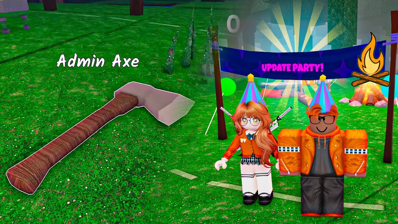 Kita Cobain Senjata Admin Axe Di New Update Party 99 Night In The Forest