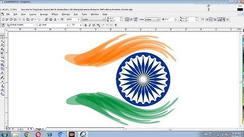 Corel Draw || How to make a Indian Flag in Corel Draw || wave education point