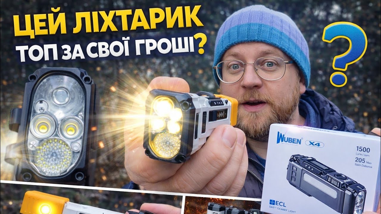 Цей EDC-ліхтарик може більше, ніж здається | WUBEN X4