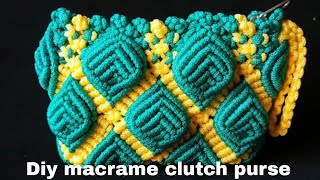 How to make macrame clutch purse # design 25