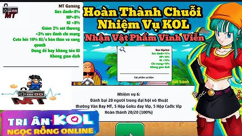 Ngọc Rồng Online - Review Chi Tiết Chuỗi Nhiệm Vụ Sự Kiện Tri Ân K.O.L