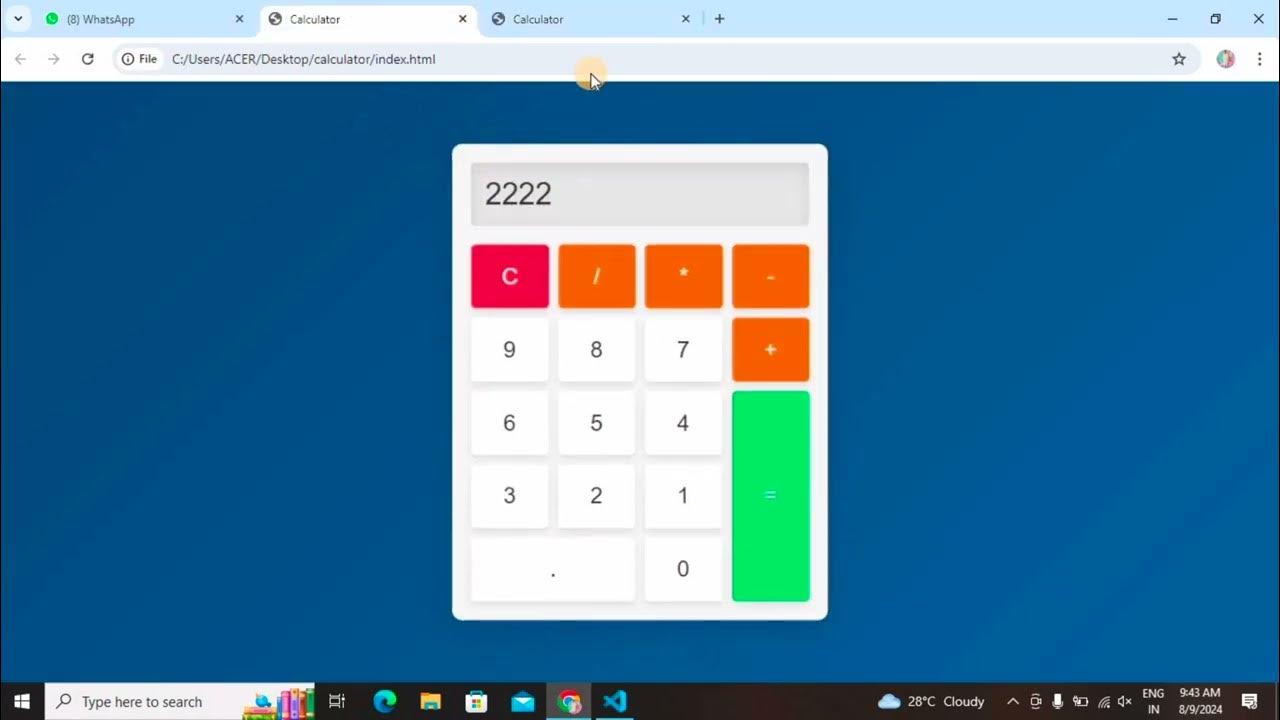 Build a Calculator Using HTML and CSS: Step-by-Step Guide - YouTube
