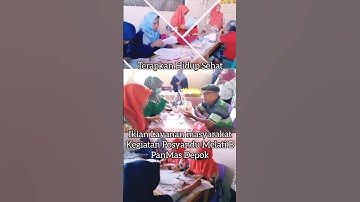 TERAPKAN HIDUP SEHAT || KEGIATAN POSYANDU MELATI B RW 05 PANMAS DEPOK #shorts #videoshorts #fyp