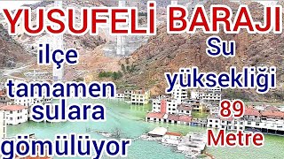 YUSUFELİ BARAJI 30 mart 2023 eski Yusufelide sokak hayvanları kurtarılıyor sular ilçeyi teslim almış