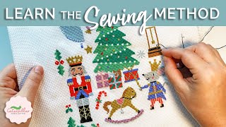 Stitch With Me  Sewing Method in Real Time Including Left Hand Stitching | Caterpillar Cross Stitch