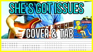 The Offspring - She&#39;s Got Issues (Guitar Cover) Lesson | Tab | Tutorial
