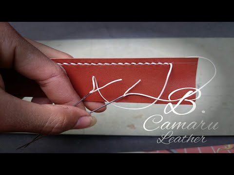 Cara menjahit kulit manual/ HAND STITCHING MANUAL