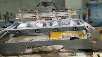 Máy điêu khắc đá vi tính 4d | Máy đục tượng đá CNC