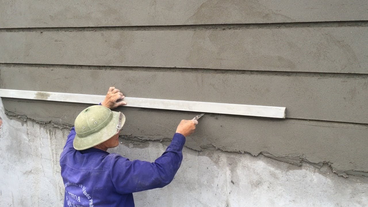 Rendering Technique Using Sand And Cement On Concrete Walls 
