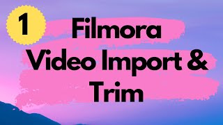 Filmora 1  كيفيه قطع جزء من فيديو برنامج المونتاج فيلمور