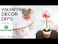 3 DOLLAR TREE VALENTINE DIYS 2020 - Valentine's Day Decor so easy to make! Farmhouse Valentines DIY