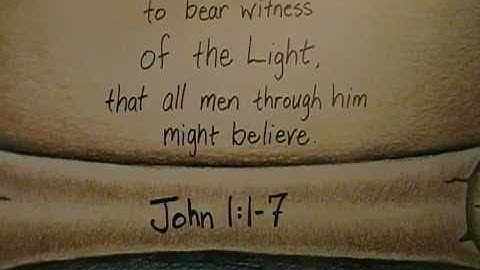 Classical Conversations Cycle 3 John 1:1-7 Memory Work