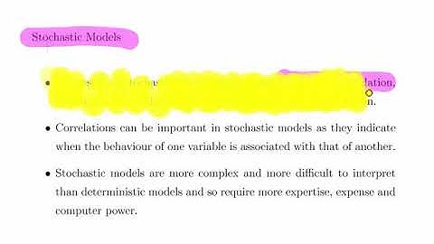 Deterministic vs Stochastic Models (Short Theory Question)