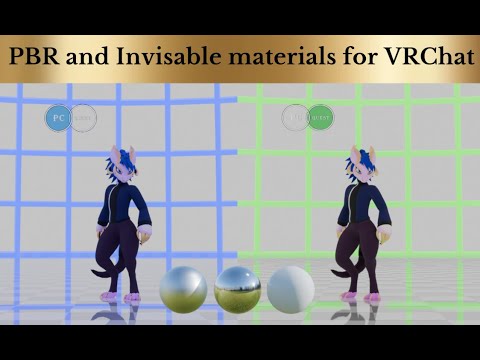 [Unity] How to make PBR and Invisible materials for PC and Quest - YouTube