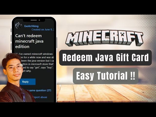 Minecraft Java Edition Gift Card, Prepaid code