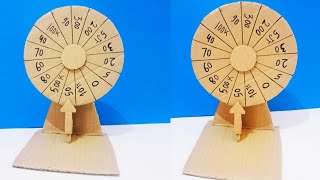 How To Make a Spinning Wheel With Cardboard | DIY Cardboard Spinning Wheel 🛞 | Prize Wheel