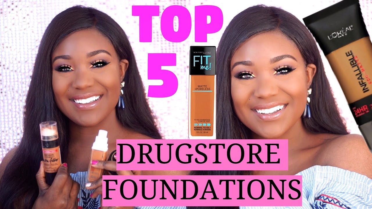 Best Drugstore Foundations For Oily Skin I Full Coverage Makeup For